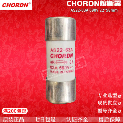 桥顿CHORDN熔断器AS22-125A100A