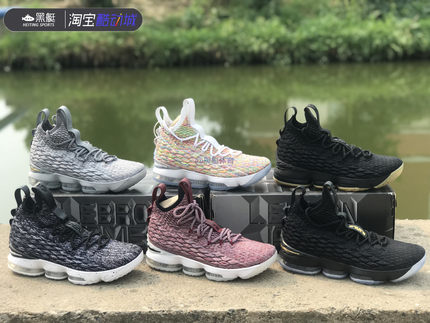 NIKE Lebron LBJ15耐克詹姆斯15黑金篮球鞋AO1754-006 AQ2364-100