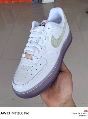 NIKE AIR FORCE 1白紫AF1运动鞋休闲鞋低帮女子 HF5719-139