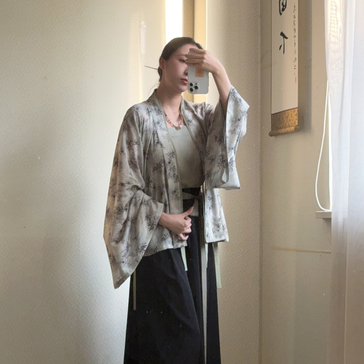 草木觅夏魏晋制褶衣新中式汉服