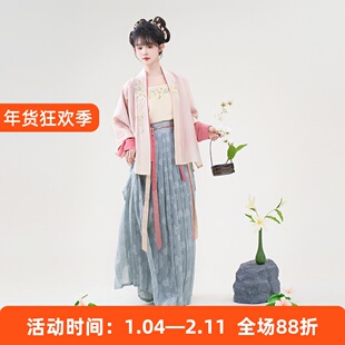 人间百合香 清水溪汉初改良宋制汉服女装国风原创设计春款汉元素