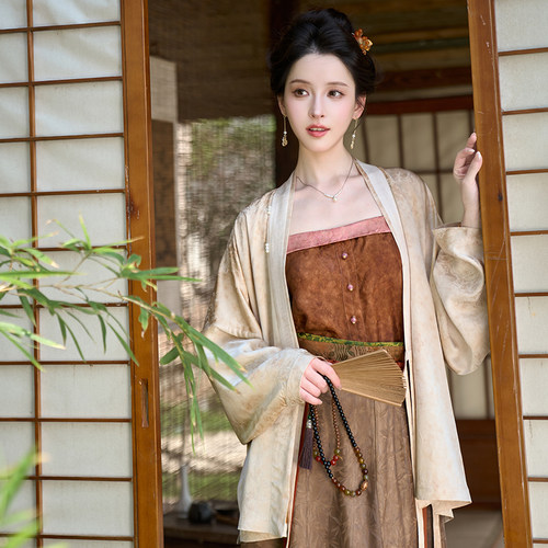 煎茶枕月 清水溪汉初汉服女日常明制对穿交人丝舒适刺绣通勤春秋