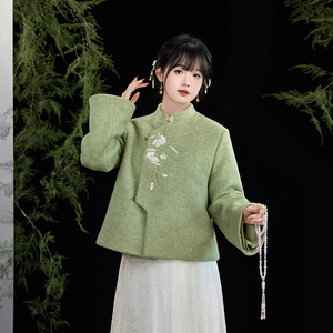 青梅竹马 清水溪汉初原创国风设计秋冬款保暖日常改良汉服通勤