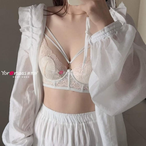 诱芭莎26夏季新品BC超薄水晶杯大胸显小性感美胸带软钢圈支撑2837