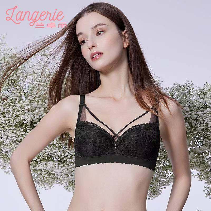 兰卓丽女士内衣E-B大杯涵丰满夹棉3/4软钢圈防凸点300840183