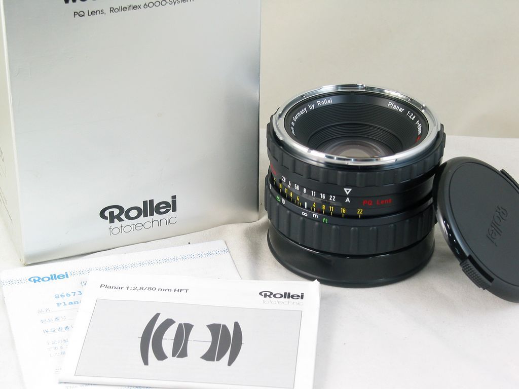 禄来 禄莱 Rollei 6000系列用 PQ 80/2.8 极上品带包装