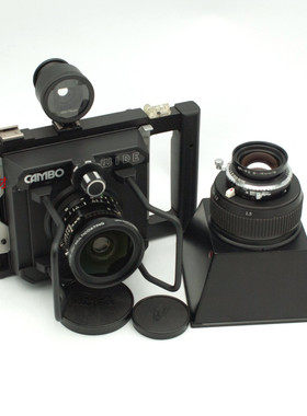 金宝 WIDE 750 4*5画幅 带猪嘴便携相机 一机二头 超实用组合