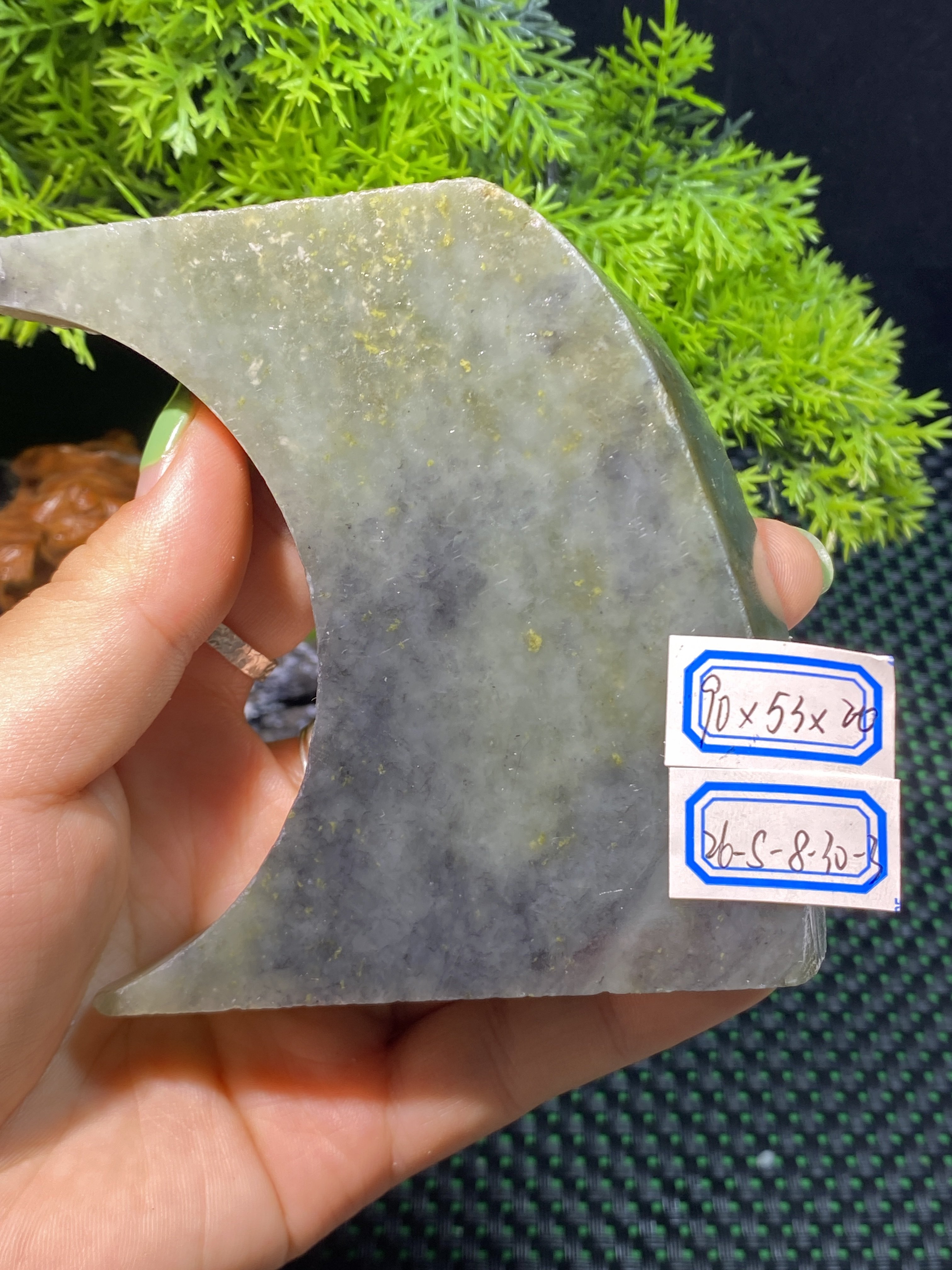 和田玉新疆籽料青花镯边料子油润硬度高适合扣珠子练手雕刻都可以