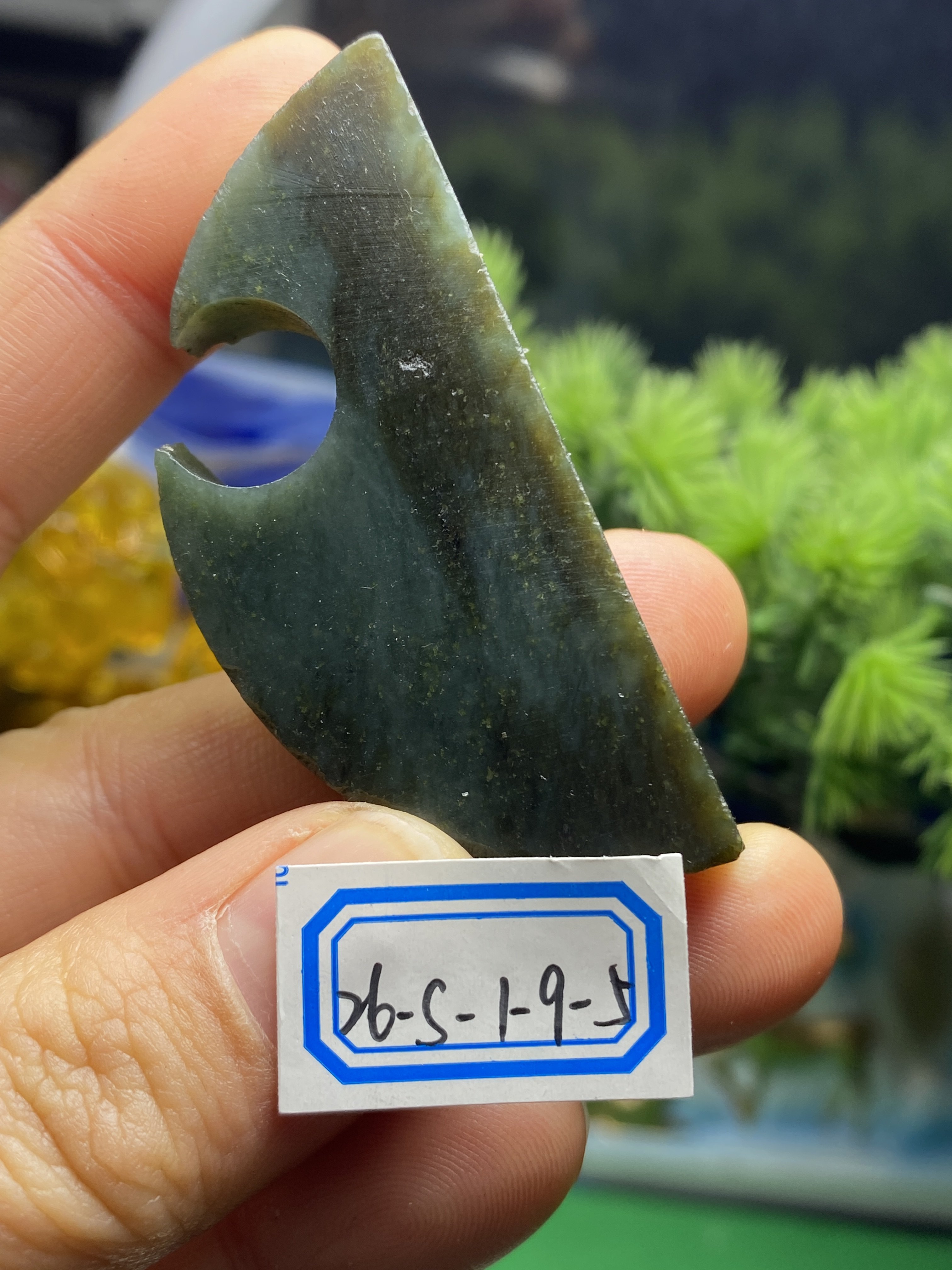 和田玉新疆且末糖蓝镯心边角可以雕刻练手学习做手工都可以天然真