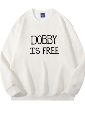 哈利波特dobby is free死亡圣器男女卫衣魔法棒杖图案长袖衣服棉