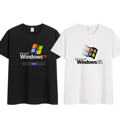 Windows95/XP复古纯棉短袖T恤