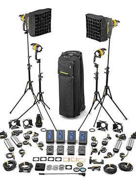 德国原装 dedolight 特图利 滴度光 DLED4 双色温4灯大师级套装