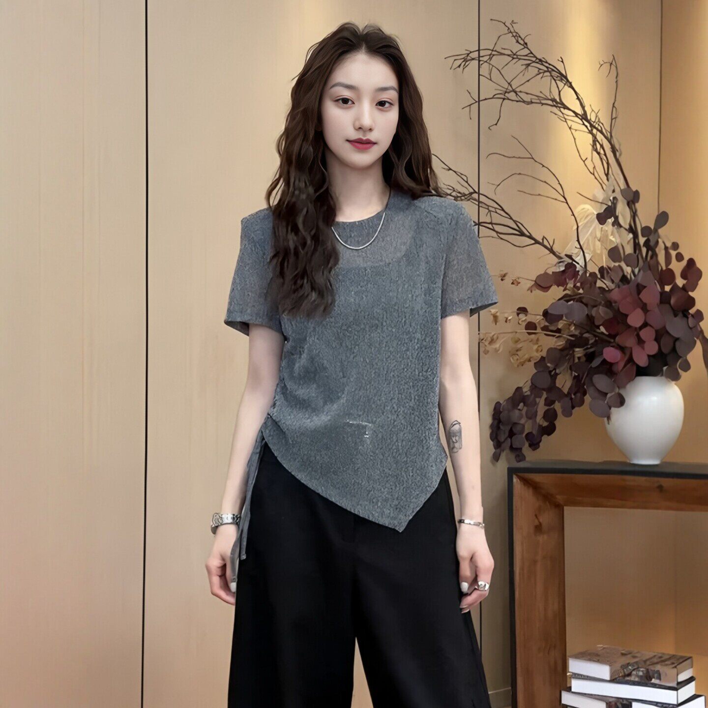 夏季新款显瘦绝美小上衣女