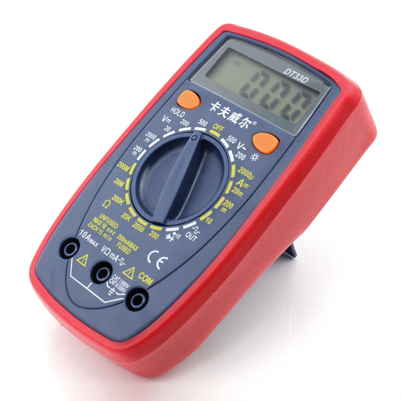 卡夫威尔掌上型数显万用表多功能迷你万能表电子电工工具MU0014