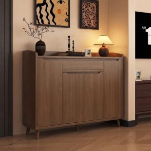 实木鞋柜家用门口入户室内收纳柜一体靠墙2026新款爆款高档鞋架子