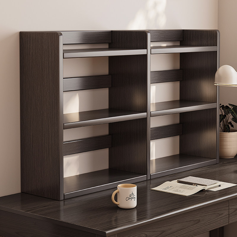 实木桌面书架桌上置物架家用儿童书桌立式多层收纳架桌子上小书柜,住宅家具,书架,淘宝优惠券,粉丝福利购,淘宝优惠卷