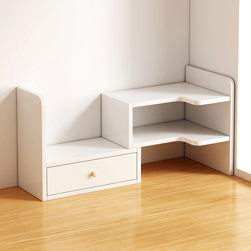 书架桌面置物架书桌转角收纳架办公室工位整理架桌上小架子分层架