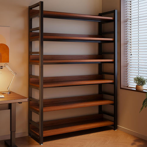 书架置物架落地家用一体靠墙客厅货架展示架子学生图书馆简易书柜