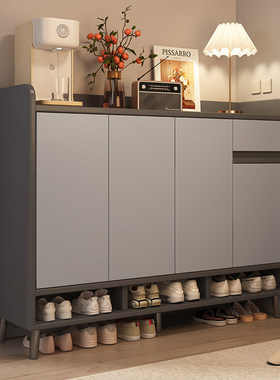 鞋柜家用门口2026新款入户门玄关收纳柜一体靠墙楼道室内鞋架