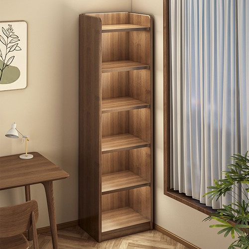 书架落地置物架一体靠墙窄缝柜收纳柜客厅储物柜学生家用书柜