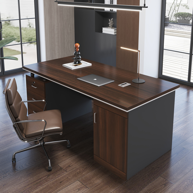 办公桌老板桌单人办公室桌椅组合简约现代员工位经理主管桌电脑桌