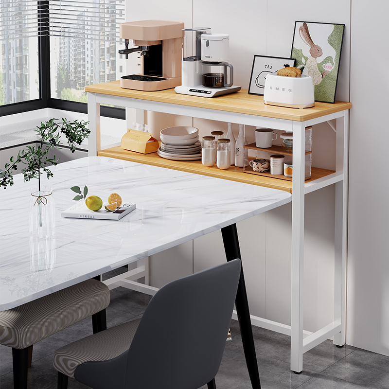 餐桌置物架饭桌旁边置物收纳神器客厅落地靠墙零食架窄缝收纳柜子