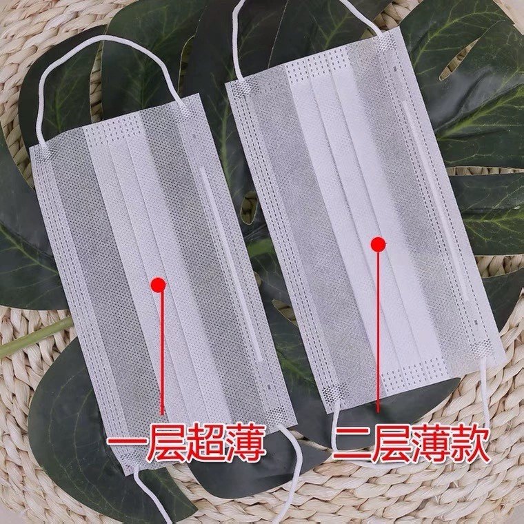 一次性口罩白色透明卫生食品厂烘焙餐饮食堂厨房后厨饭店厨师专用
