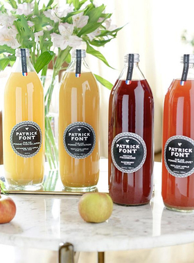 法国进口Patrick  Font帕特里黄杏橙桃苹果NFC非浓缩还原果汁饮料