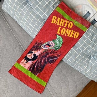 日单 JUMP 路飞小弟 模 喷墨毛巾 巴托洛米奥 宅 海贼王 SHOP