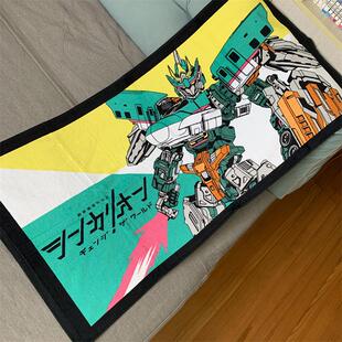 日单 棉浴巾 宅 卡通儿童 SHINKALION 模 新干线变形机器人