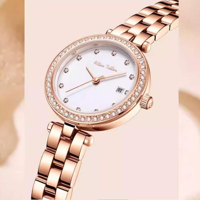 镶钻小众轻奢女士手表气质小表盘