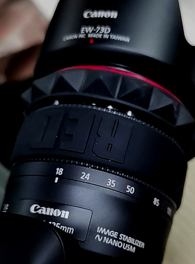 适用于佳能24-105 F4L I代18-135USM索尼24-70/16-35F4镜头胶圈