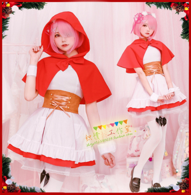 taobao agent From the beginning of the zero world life, Lamlaim Little Red Hat COSPLAY serving female Christmas costume