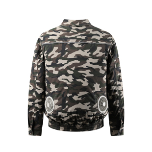 跨境直销夏季降温空调服男款带风扇的衣服充电制冷工地劳保工作服