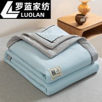 羅藍(lán)A類純棉夏涼被100%里外全棉新疆棉花空調(diào)被夏被薄被子可機(jī)洗