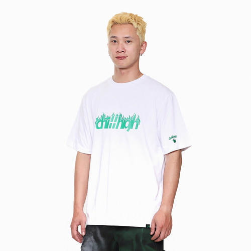 ChillHigh火焰LOGO主题250克短袖