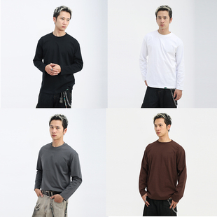 C240SL 型休闲长袖 美式 Fit合身版 T恤 圆领纯色宽松Slim ChillHigh