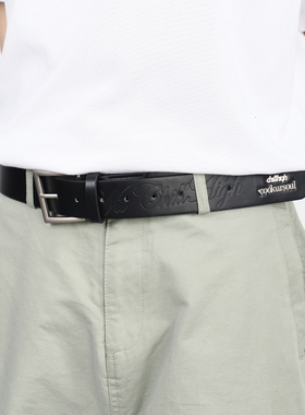 ChillHigh C1 国潮原创设计压纹宝石金属基本款皮革腰带男女潮牌