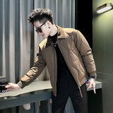 小伙2026冬装加厚设计男士皮棉衣外套F132-P138控178咖色，男装棉衣，电商D313