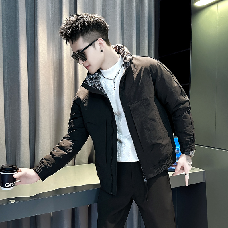 小伙2025冬装加厚设计男士棉衣外套F107-P138控178黑色，男装棉衣，电商D313