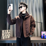 社会小伙春装新款男时尚夹克男外套J276-P98控145黑色，男装夹克，电商D313