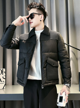 小伙风 2024冬装加厚男士棉衣外套  F73-P138 控178 黑色
