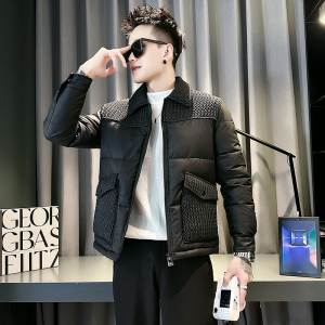 小伙风 2025冬装加厚男士棉衣外套  F73-P138 控178 黑色图片