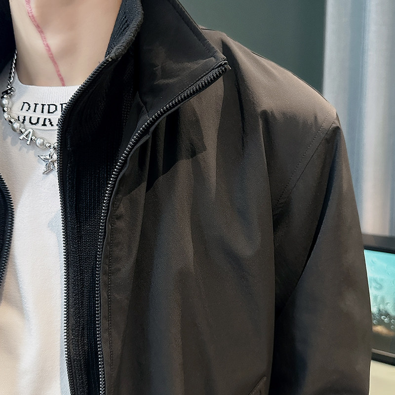 社会小伙秋装新款男时尚夹克男外套J241-P108控148紫色,男装夹克,电商D313