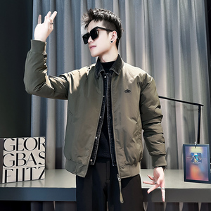 小伙 2025冬装加厚设计男士棉衣外套 F115-P138 控178 军绿色，男装棉衣，电商D313