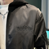 社会小伙秋装新款男时尚夹克男外套J240-P108控148灰色，男装夹克，电商D313