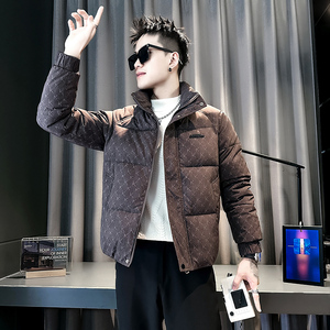 小伙 2026冬装加厚设计男士棉衣外套  F138-P138 控178 咖色图片