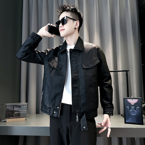 社会小伙 秋冬男时尚夹克男外套  J273-P128 控168 黑色图片