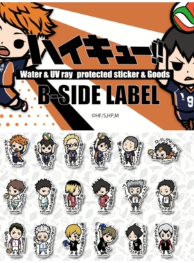 B-SIDE LABEL HAIKYUU 排球少年 防水 贴纸 卡贴 车贴 旅行箱贴1