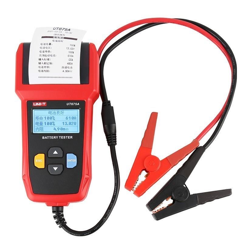 UT673A/675A汽车蓄电池测试仪12V/24V电动车电瓶检